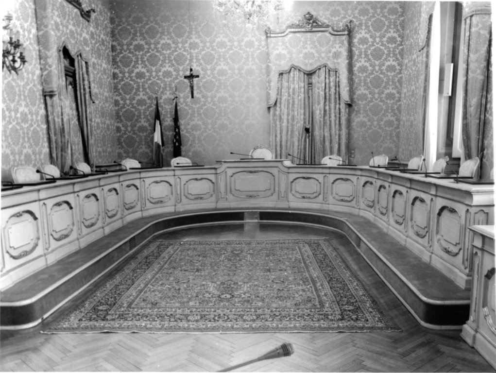 scene allegoriche e decorazioni floreali (soffitto dipinto) - ambito romano (sec